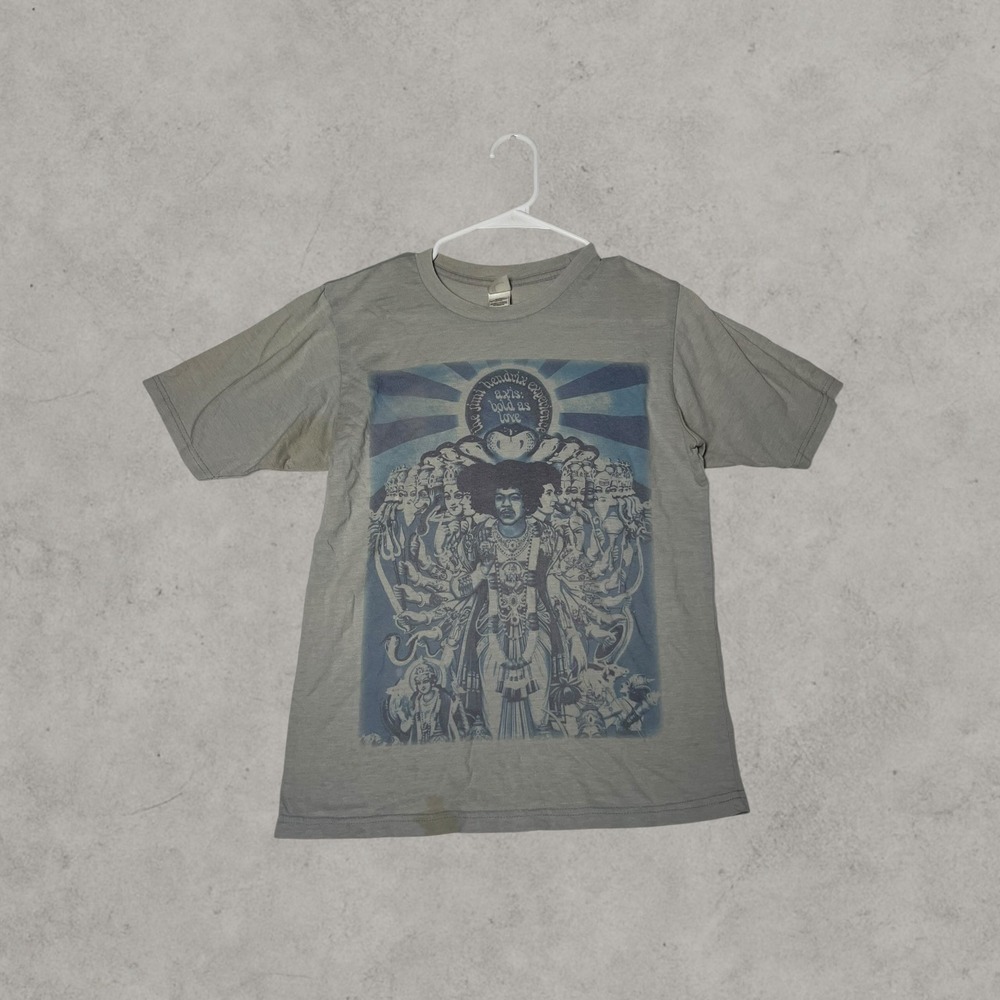Jimi Hendrix Experience Axis Bold as Love Graphic T-Shirt Gray Small